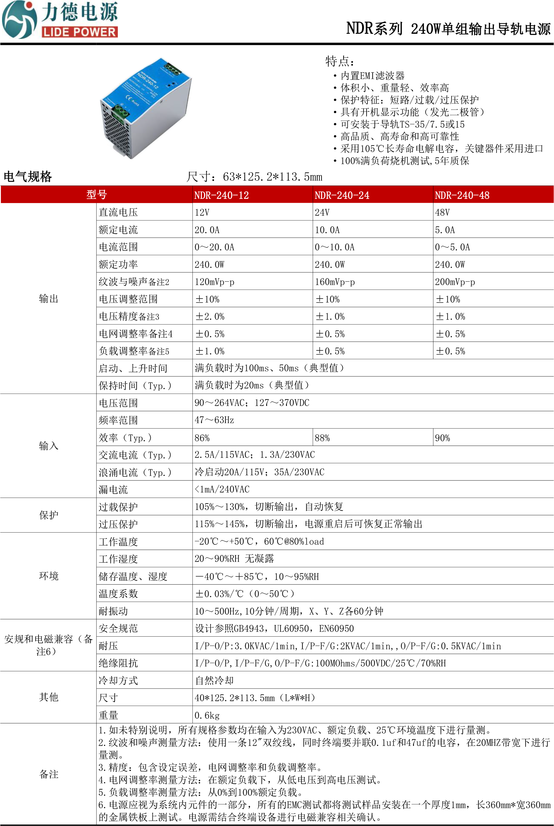 NDR-240技术参数.png